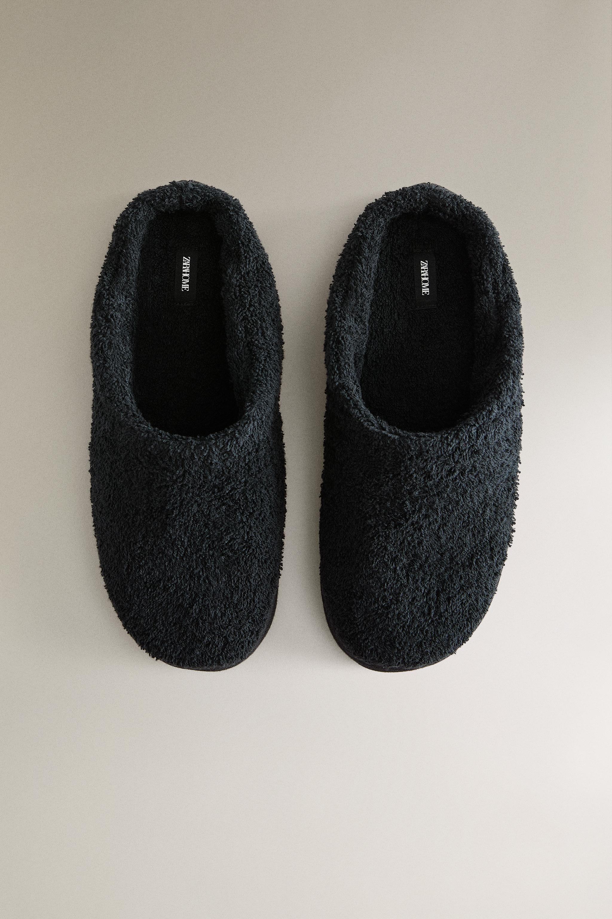 TERRYCLOTH MULE SLIPPERS